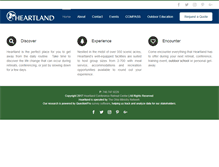 Tablet Screenshot of heartlandretreat.com